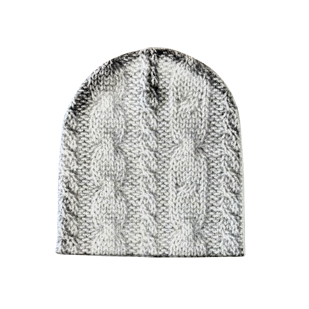CABLE-KNIT ILLUSION BEANIE