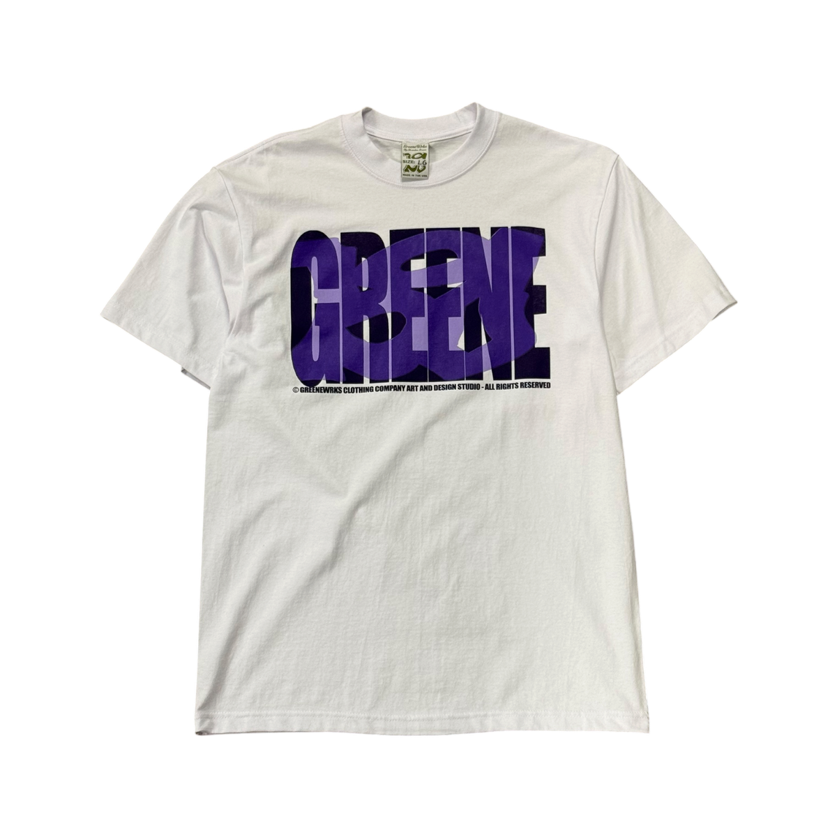 SPELL-OUT LOGO TEE (PURPLE)