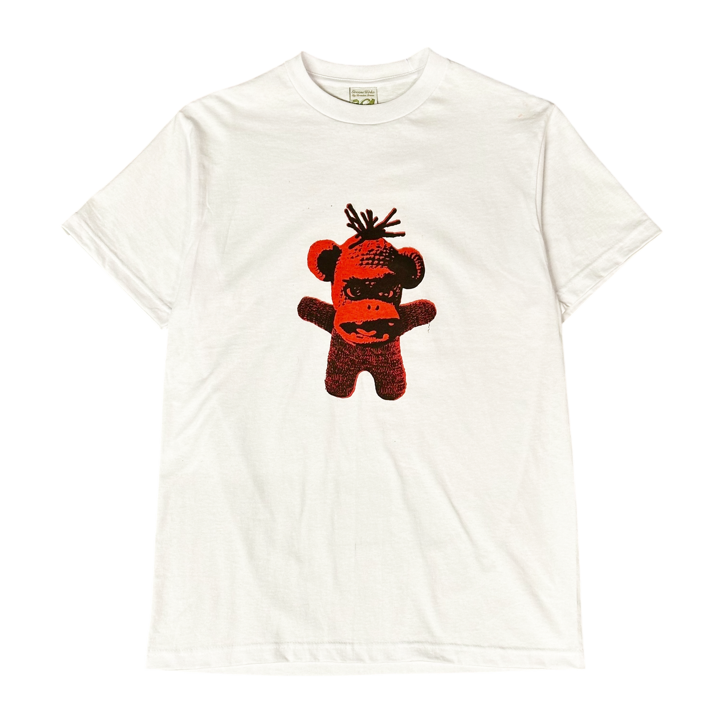 SOCK MONKEY TEE (WHITE/RED)