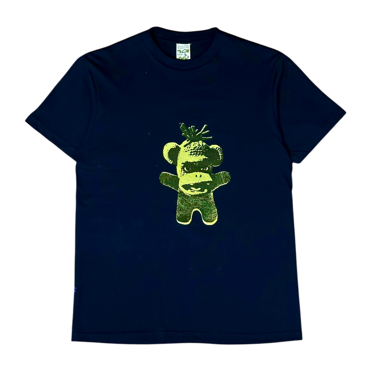 SOCK MONKEY TEE (NAVY/YELLOW)