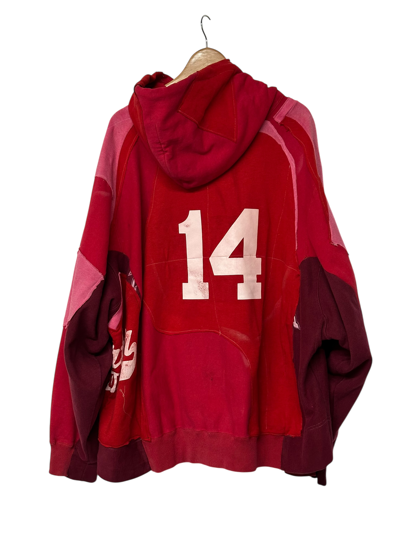 "GREENE" EMBROIDERED PATCHWRK RUNWAY HOODIE