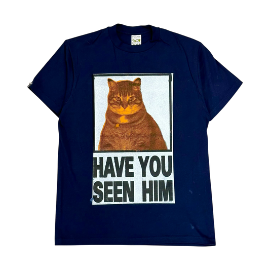 HAVE YOU SEEN HIM TEE (NAVY/ORANGE)